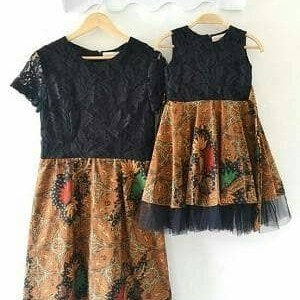 Detail Gambar Baju Pesta Anak Kombinasi Batik Nomer 19