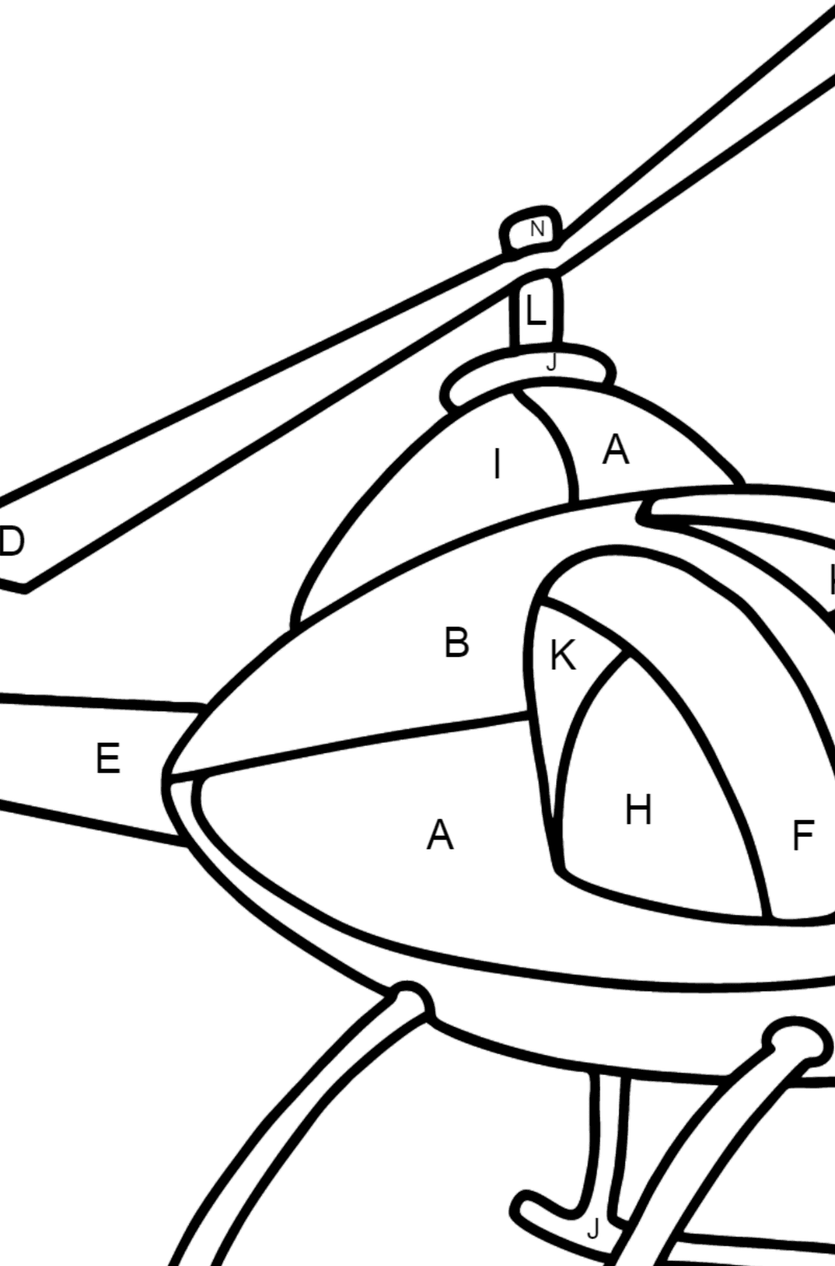 Detail Hubschrauber Zum Ausmalen Nomer 16