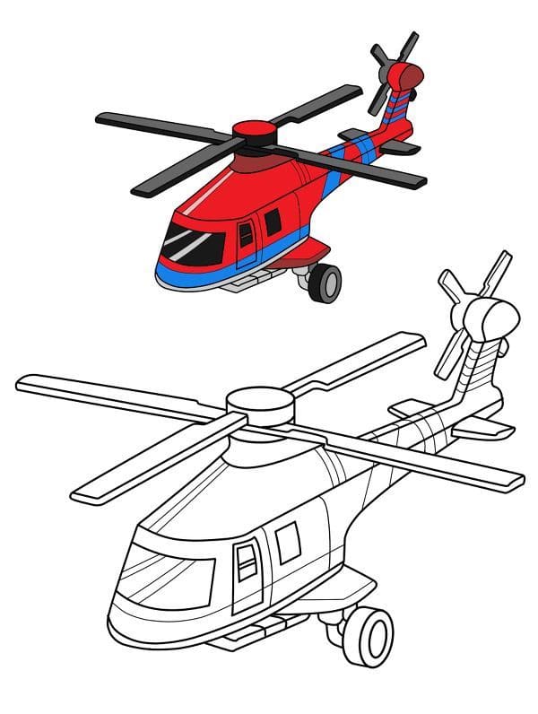 Detail Hubschrauber Zum Ausmalen Nomer 24