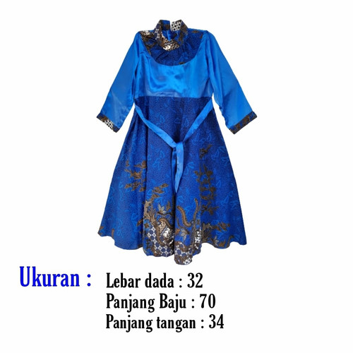 Detail Gambar Baju Pesta Anak Kombinasi Batik Nomer 27