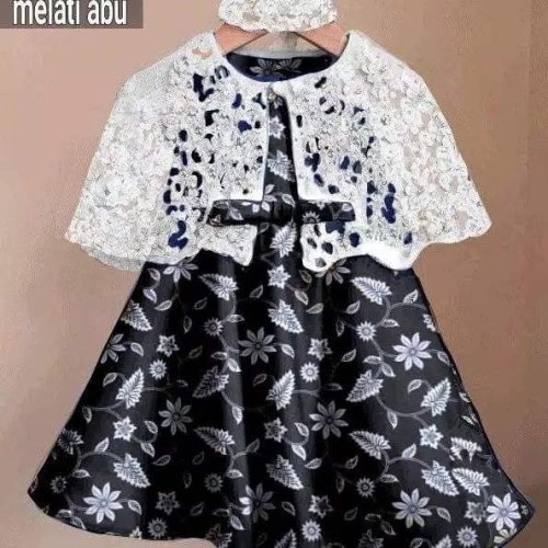 Detail Gambar Baju Pesta Anak Kombinasi Batik Nomer 32