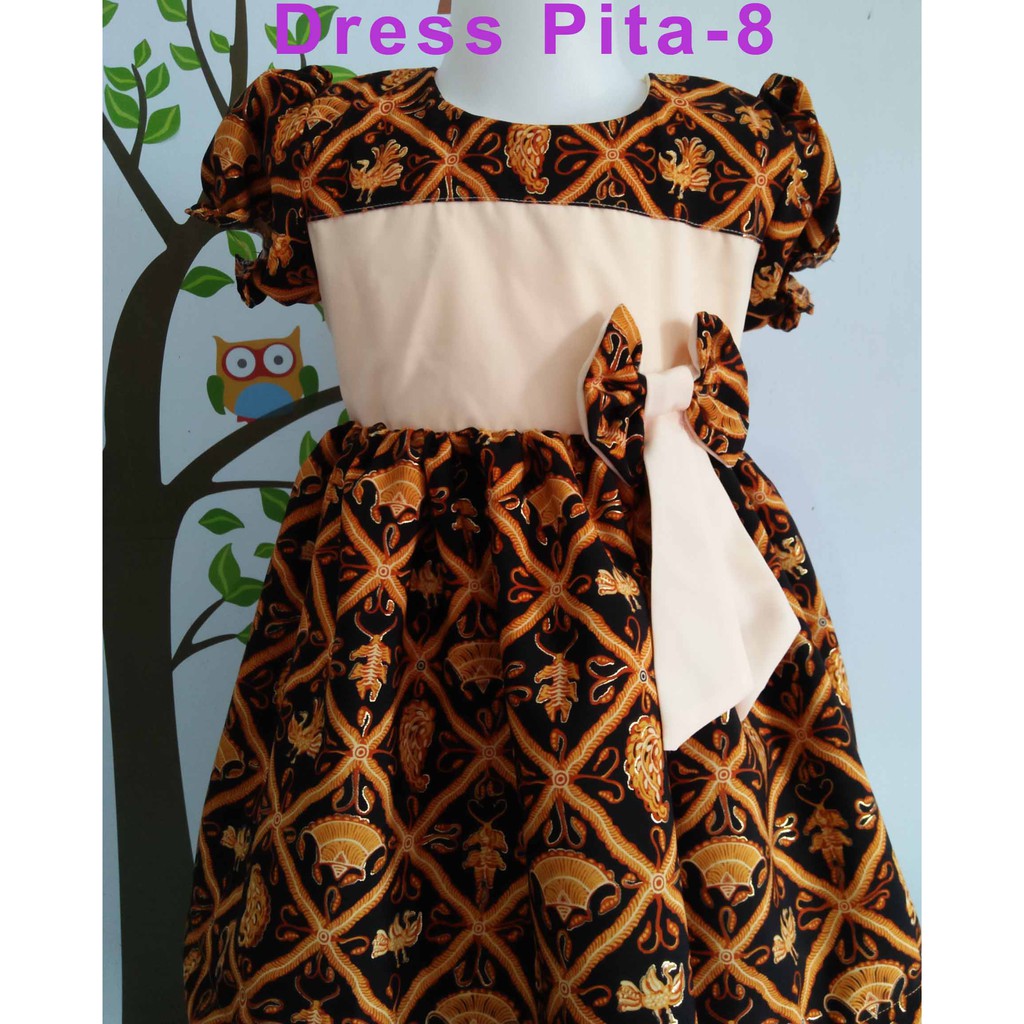 Detail Gambar Baju Pesta Anak Kombinasi Batik Nomer 38