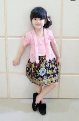 Detail Gambar Baju Pesta Anak Kombinasi Batik Nomer 40