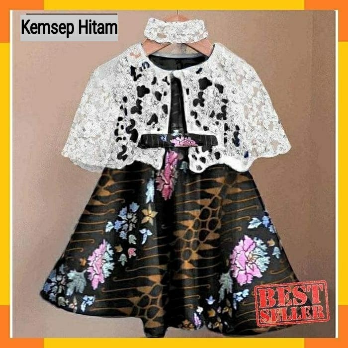 Detail Gambar Baju Pesta Anak Kombinasi Batik Nomer 56