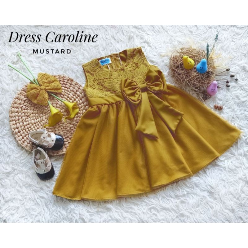Detail Gambar Baju Pesta Anak Warna Kuning Kombinasi Nomer 22