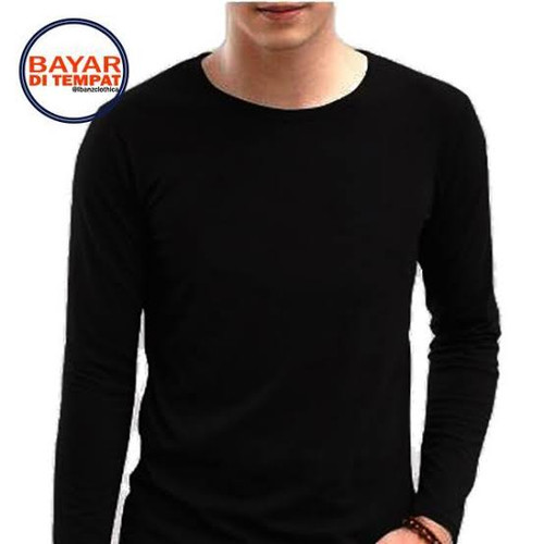 Detail Gambar Baju Polos Hitam Lengan Panjang Nomer 28