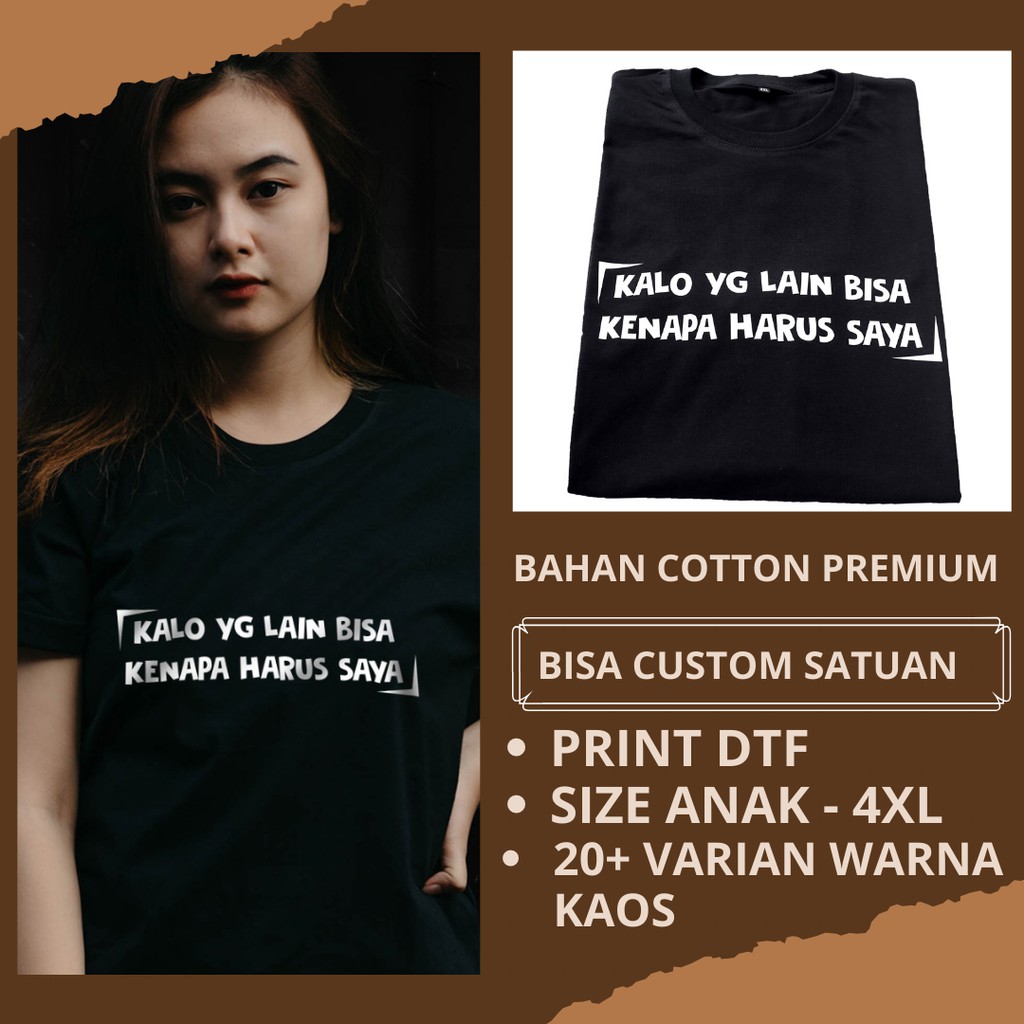 Detail Gambar Baju Sablon Tulisan Keren Nomer 45