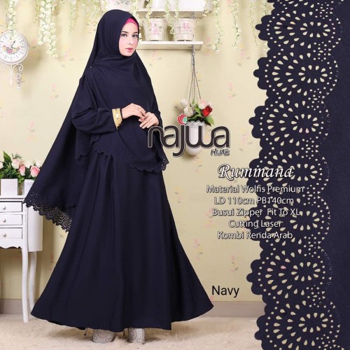 Detail Gambar Baju Syari Katun Lyra Virna Nomer 39