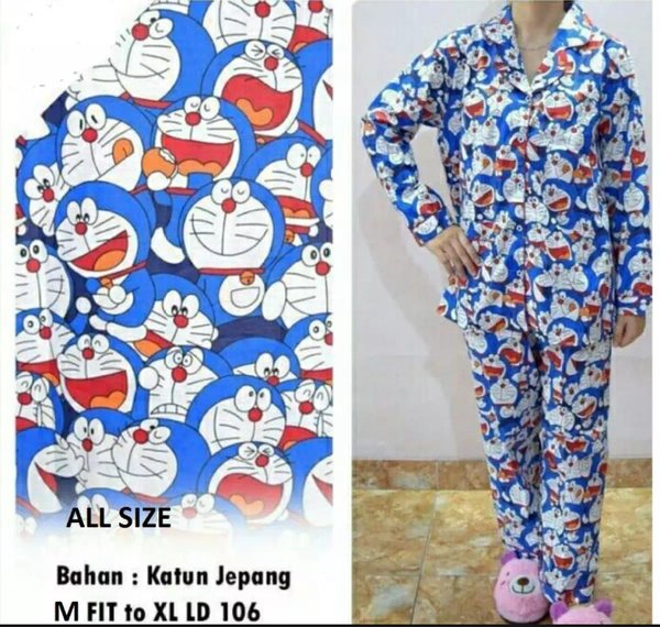 Detail Gambar Baju Tidur Doraemon Nomer 21