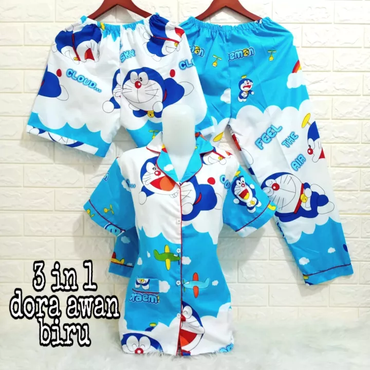 Detail Gambar Baju Tidur Doraemon Nomer 4