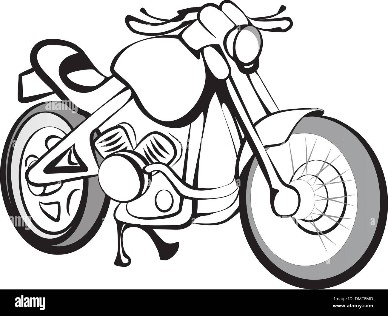 Detail Motorbike Drawing Nomer 3