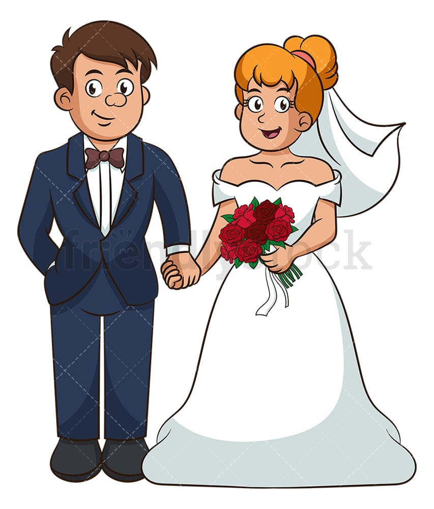 Brautpaar Cartoon - KibrisPDR