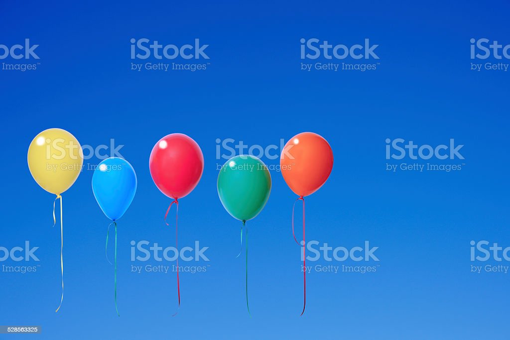 Detail Gambar Balon Dengan Lima Warna Nomer 4