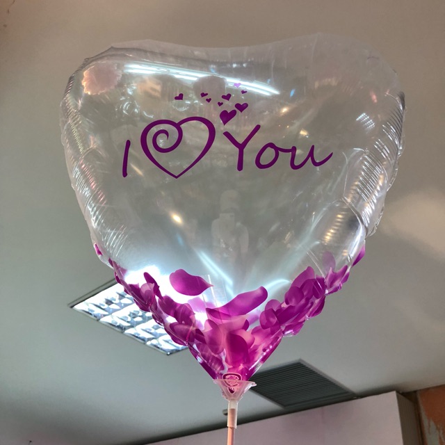 Detail Gambar Balon Love Transparan Nomer 4