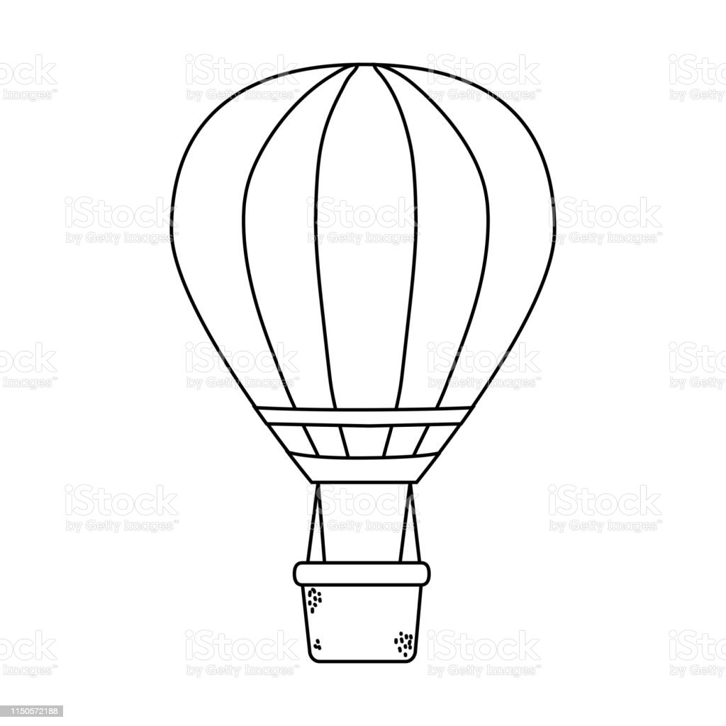 Detail Gambar Balon Udara Hitam Putih Nomer 12