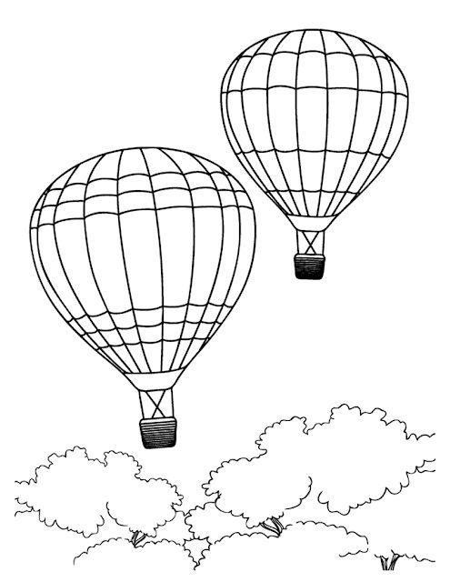 Detail Gambar Balon Udara Untuk Diwarnai Nomer 15