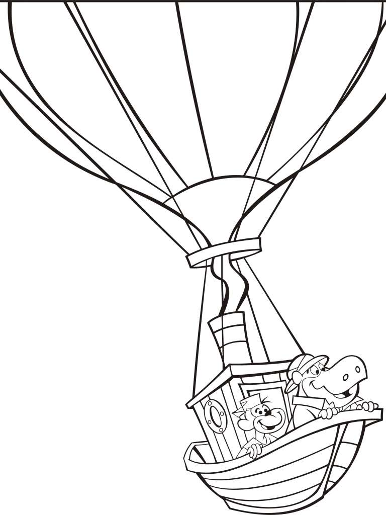 Detail Gambar Balon Udara Untuk Diwarnai Nomer 50