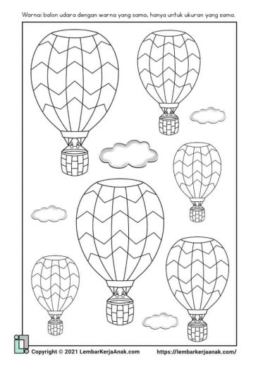 Detail Gambar Balon Untuk Mewarnai Nomer 27