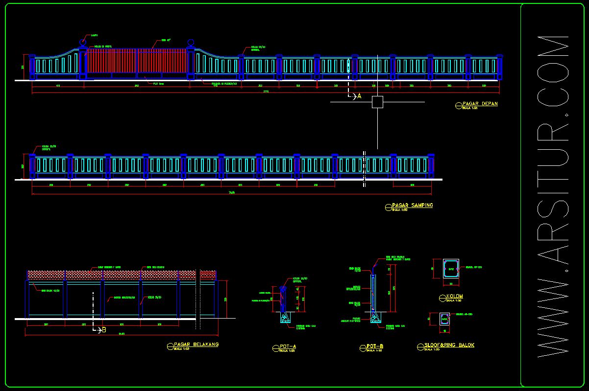 Detail Gambar Bambu Autocad Nomer 42