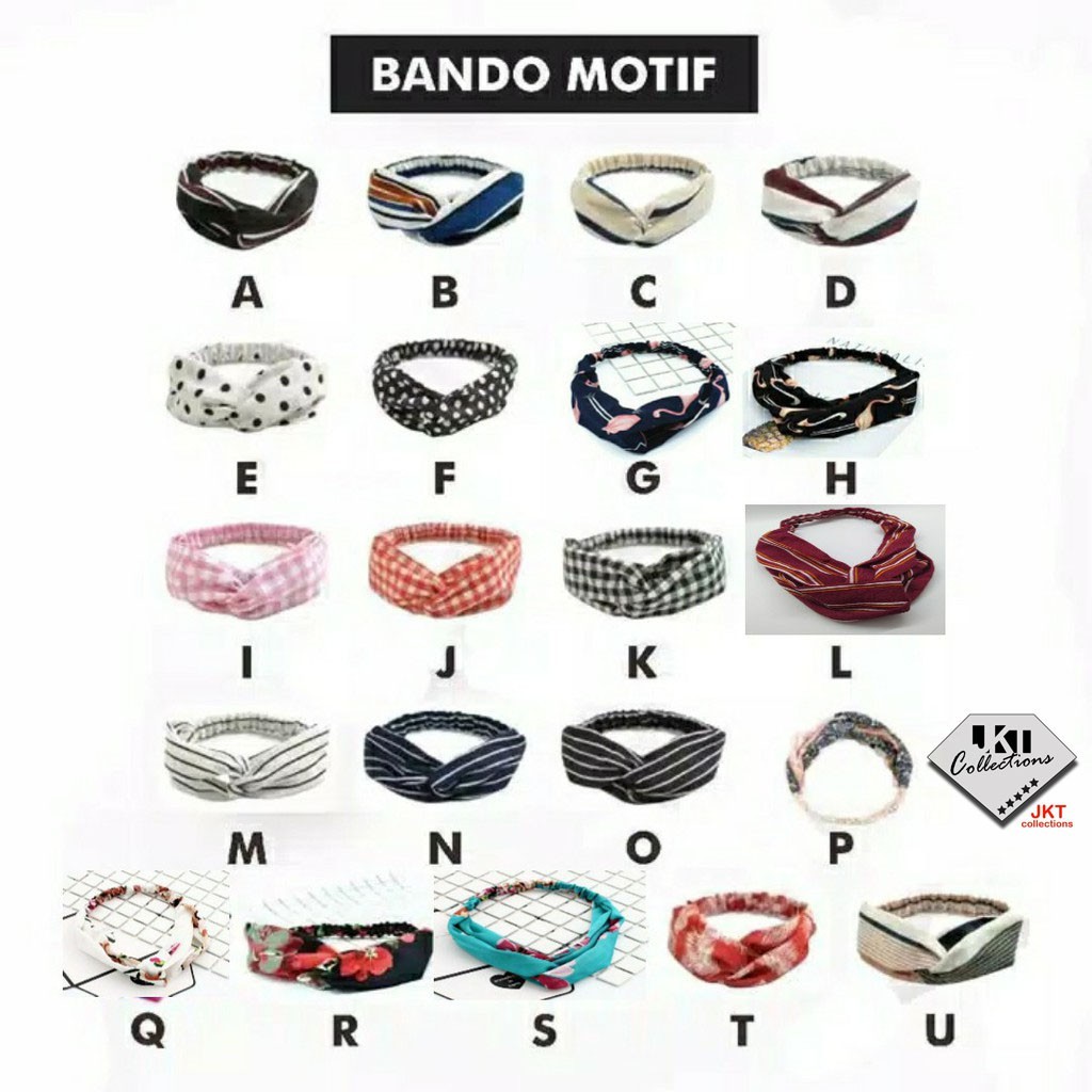 Detail Gambar Bando Kain Nomer 58