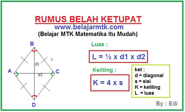 Detail Gambar Bangun Datar Belah Ketupat Nomer 29