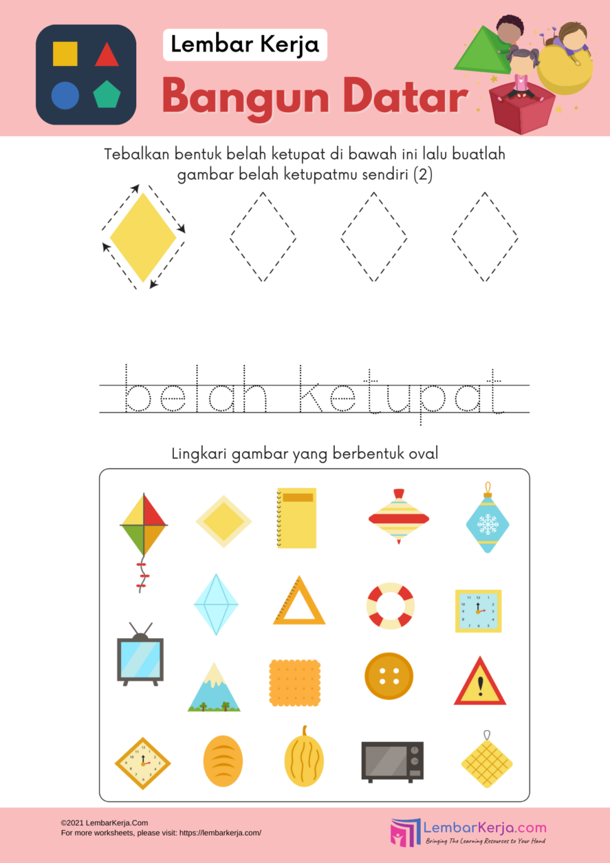 Detail Gambar Bangun Datar Belah Ketupat Nomer 31