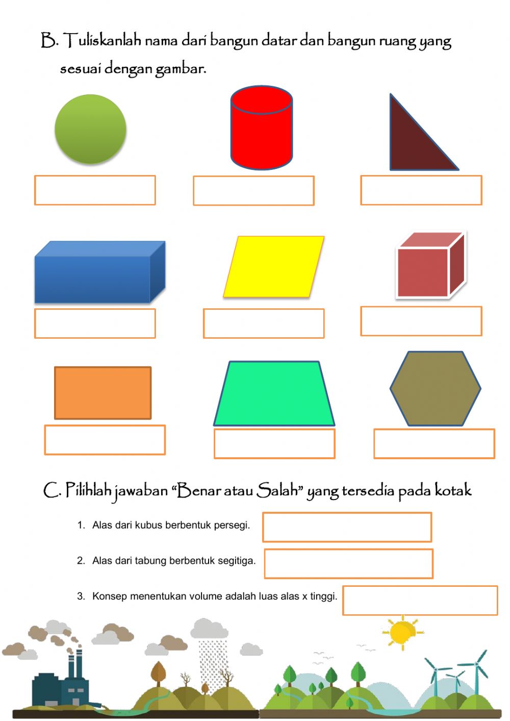 Detail Gambar Bangun Datar Dan Bangun Ruang Nomer 6