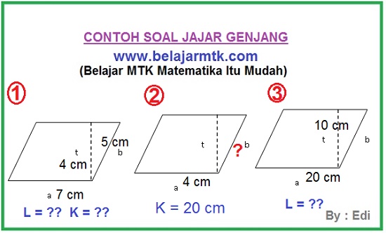 Detail Gambar Bangun Datar Jajar Genjang Nomer 53