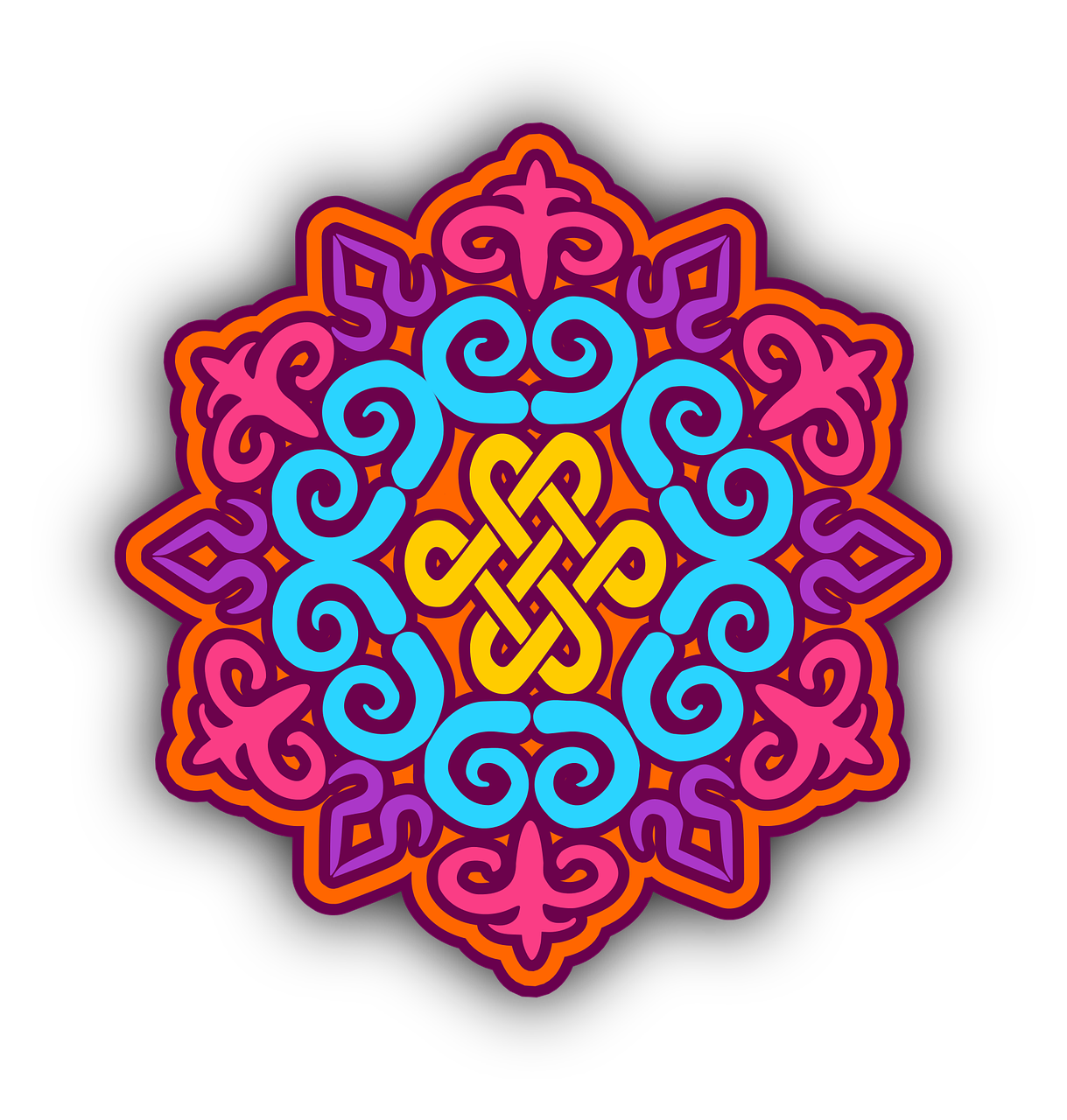 Detail Mandala Muster Nomer 17