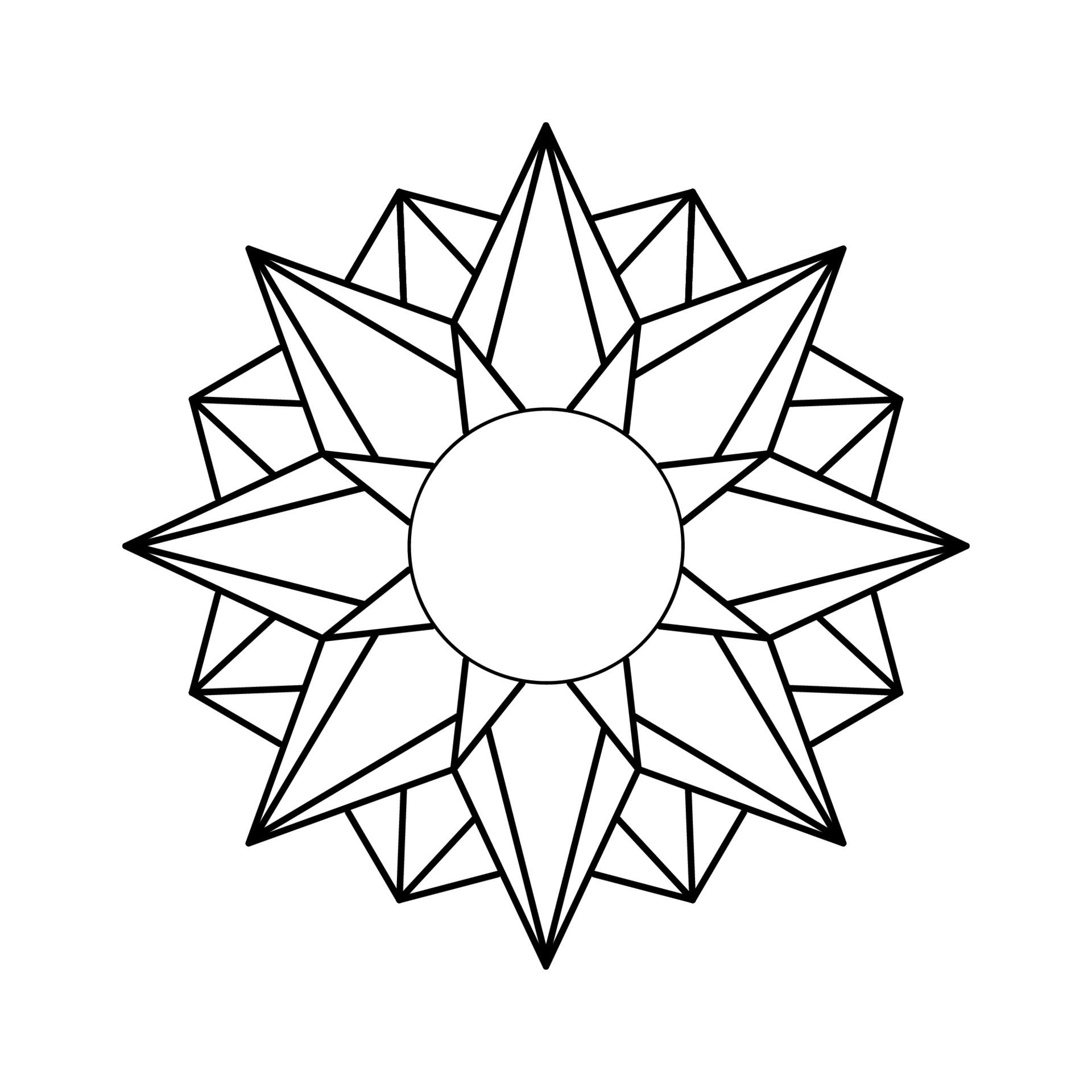 Detail Stern Mandala Nomer 20