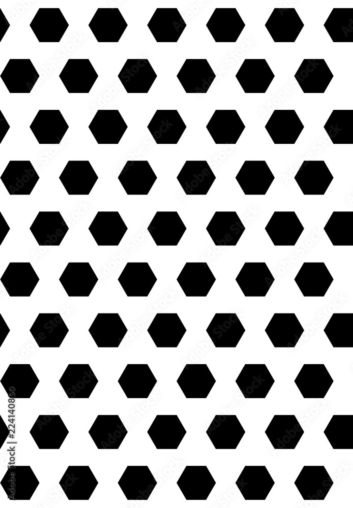 Detail Black Hexagon Texture Nomer 16