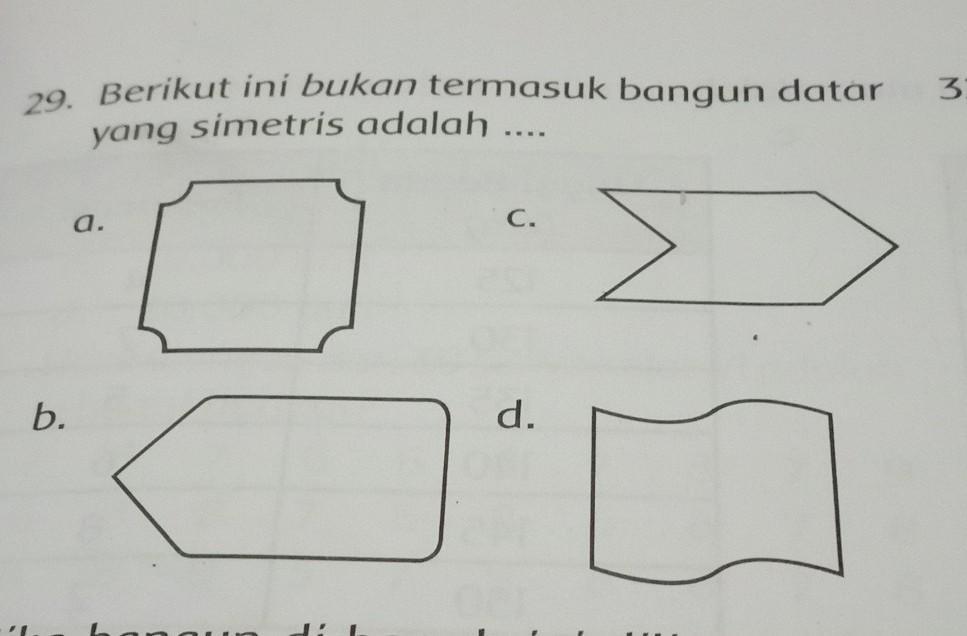 Detail Gambar Bangun Datar Simetris Nomer 10