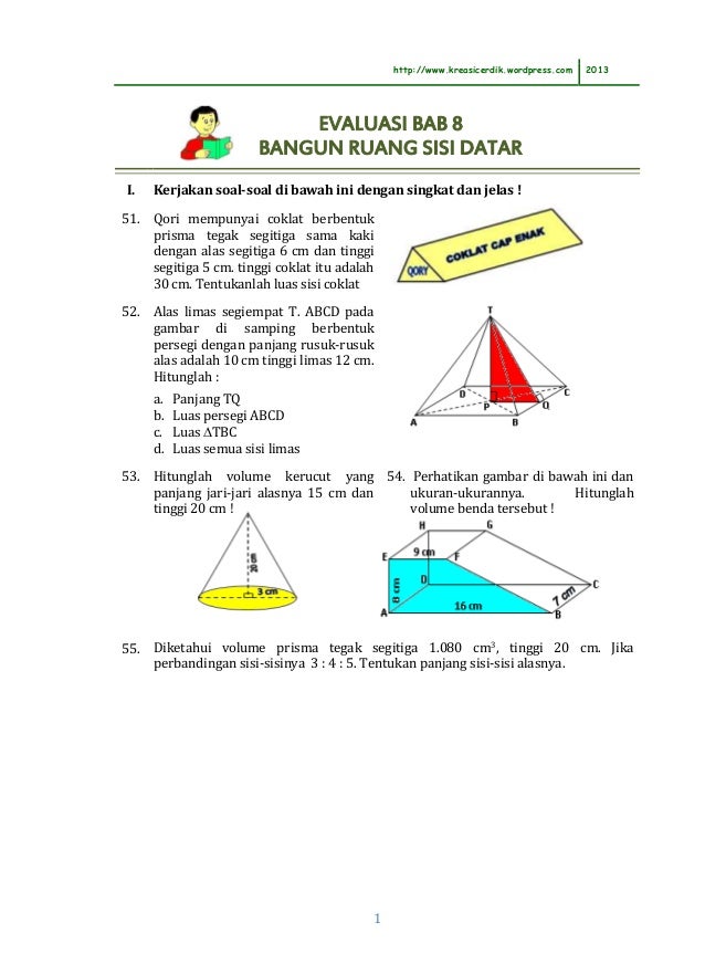 Detail Gambar Bangun Ruang Dan Bangun Datar Nomer 47