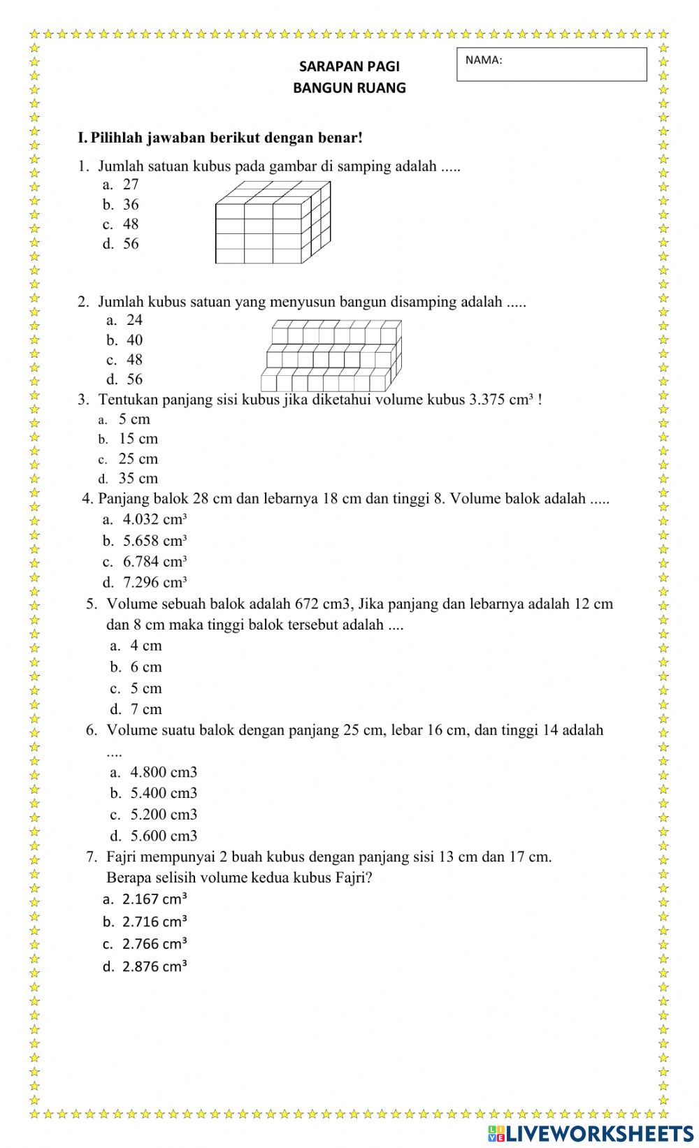 Detail Gambar Bangun Ruang Kubus Nomer 51