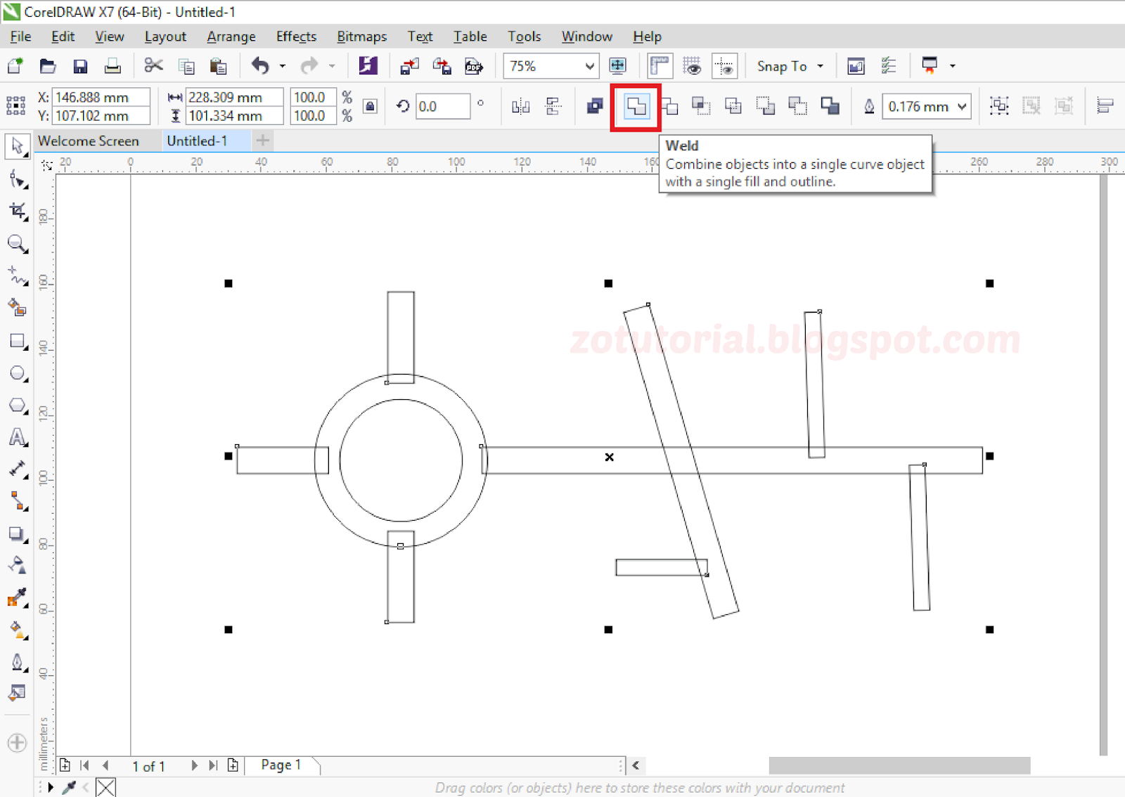 Detail Gambar Bangunan 2d Simple Menggunakan Shape Menggunakan Corel Draw Nomer 11