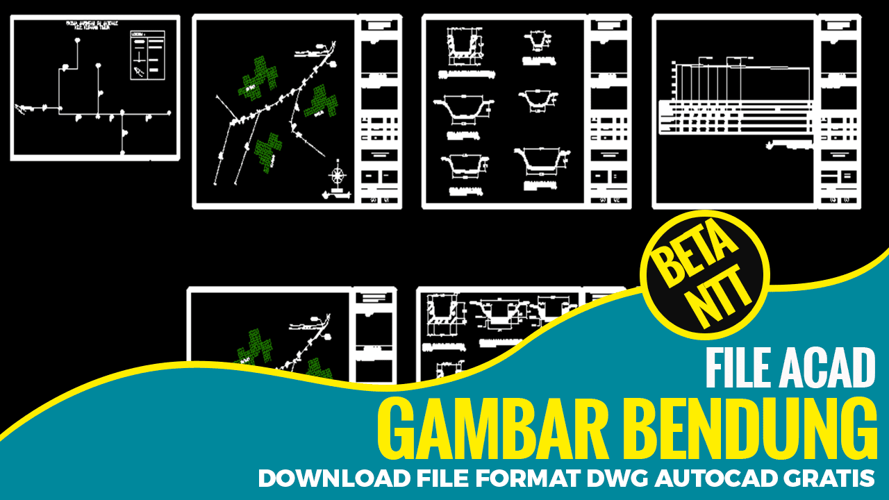 Detail Gambar Bangunna Air Cad Nomer 4