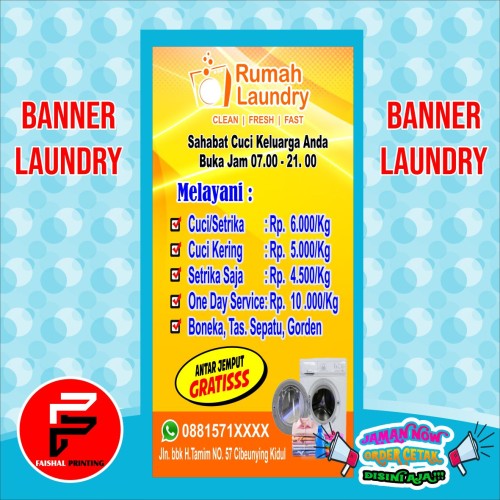 Detail Gambar Banner Laundry Nomer 8