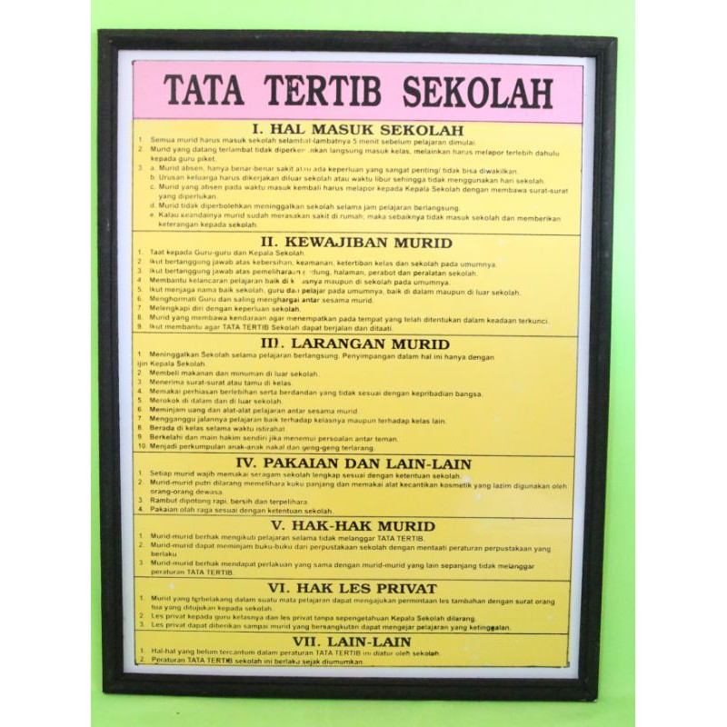 Detail Gambar Banner Tata Tertib Siswa Nomer 4