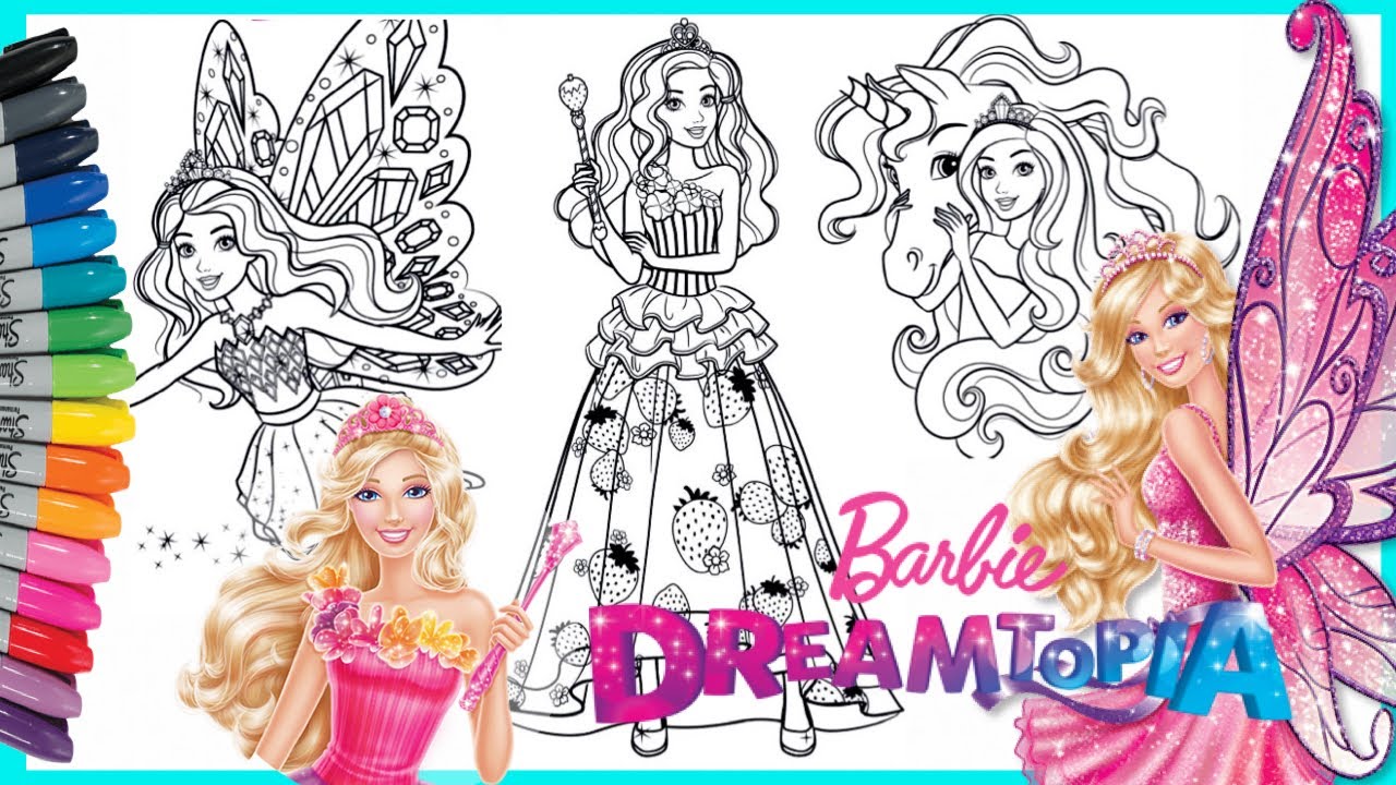 Download Gambar Barbie Untuk Mewarnai Nomer 8