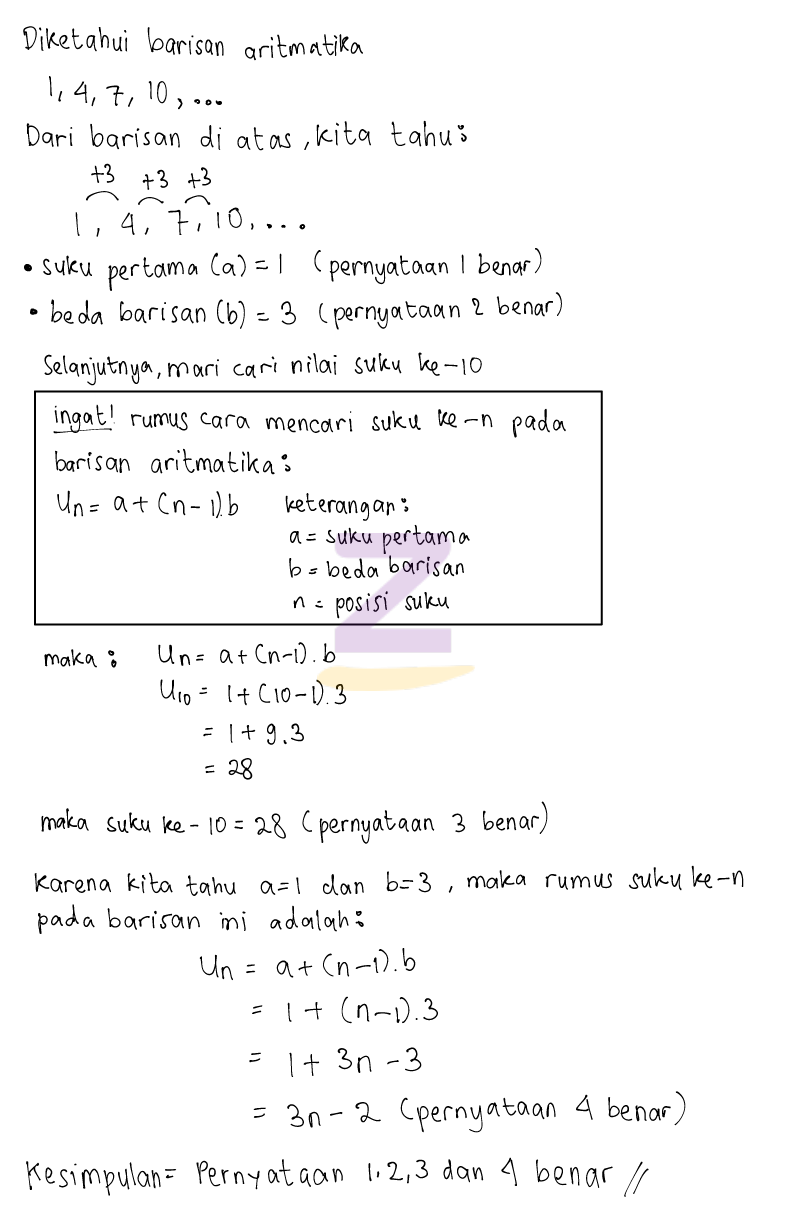 Detail Gambar Barisan Aritmatika Nomer 52