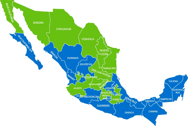 Mexiko Stadt Karte - KibrisPDR