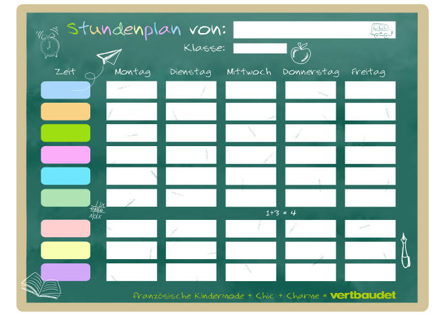 Detail Stundenplan Kinder Nomer 3