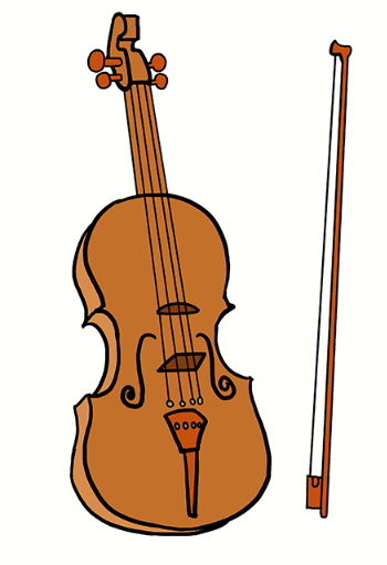 Detail Violin Drawing Nomer 17