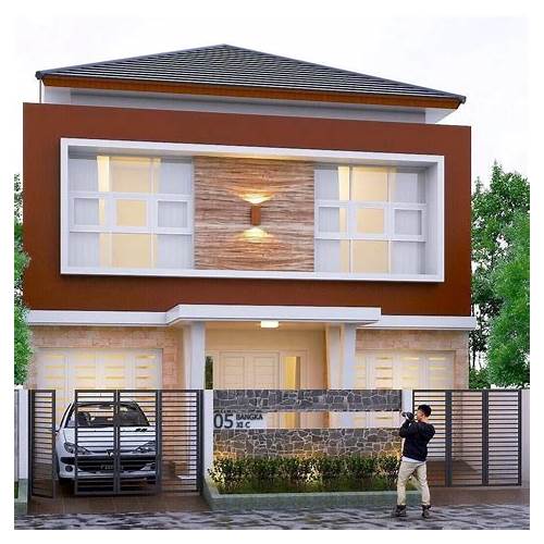 Detail Cat Rumah Minimalis Coklat Nomer 43