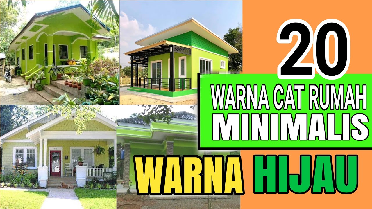 Detail Cat Rumah Minimalis Warna Hijau Nomer 12