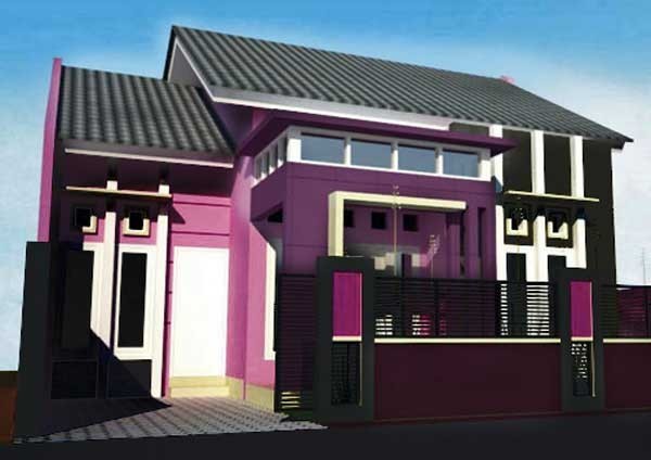 Detail Cat Rumah Minimalis Warna Ungu Nomer 16