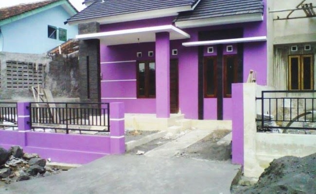 Detail Cat Rumah Minimalis Warna Ungu Nomer 49