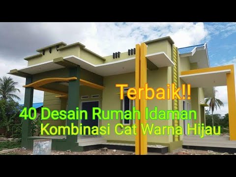 Detail Cat Rumah Warna Hijau Kombinasi Nomer 7