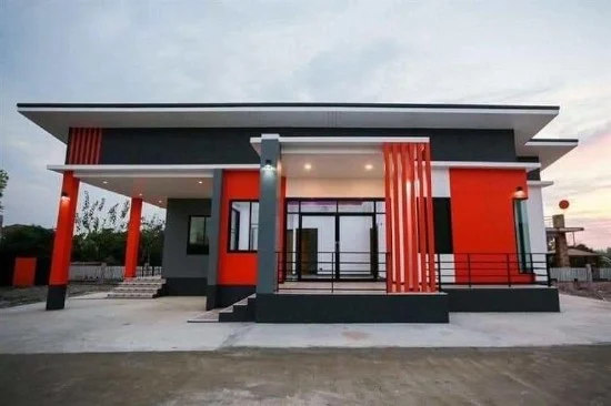 Detail Cat Rumah Warna Merah Dan Abu Abu Nomer 9