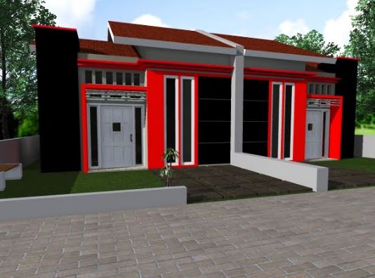 Detail Cat Rumah Warna Merah Hitam Nomer 6